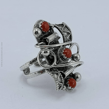Charger l'image dans la galerie, Bague Kabyle en Argent - 1078 - Bijoux Kabyles