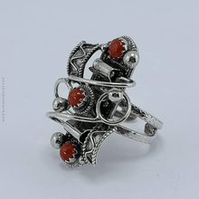 Charger l'image dans la galerie, Bague Kabyle en Argent - 1078 - Bijoux Kabyles