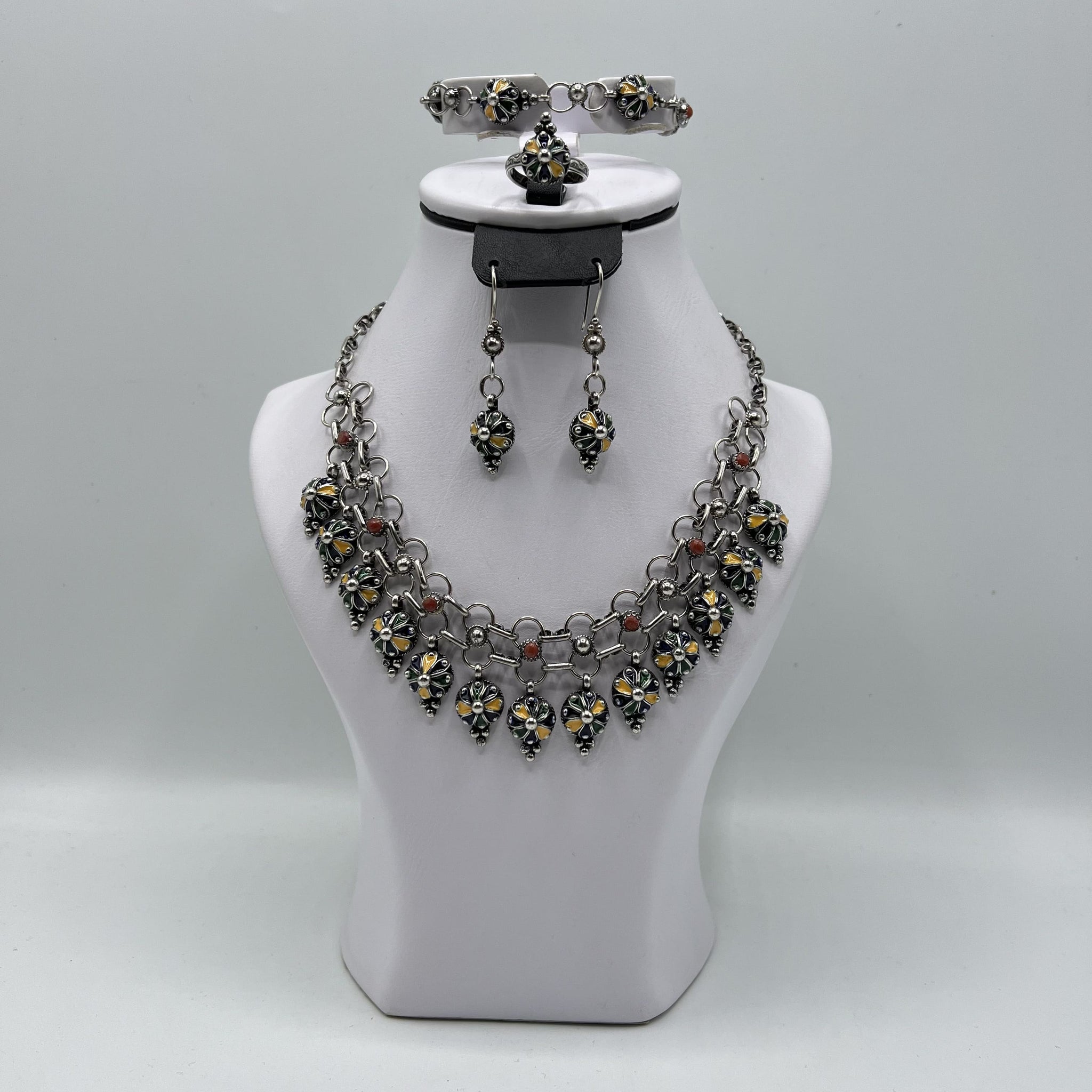 Parure De Bijoux Berbères Imitation - Style Kabyle - Marque El Andaloussia - Acier Inoxydable - Neuf Avec étiquettes