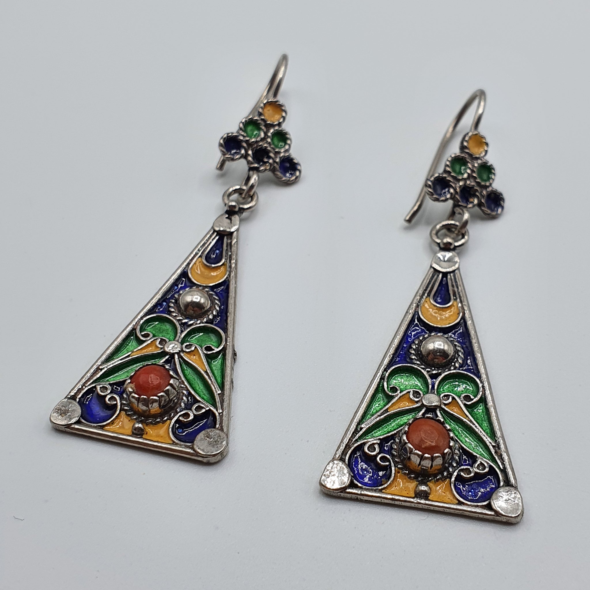 Boucles D'oreilles Fibule Berbère En Argent - Artisanales, Neuves Avec étiquettes